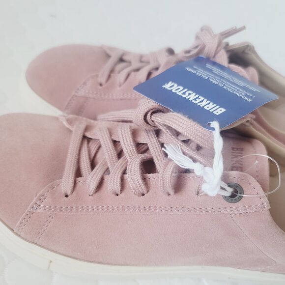 NWT Birkenstock Bend Low Pink Clay Suede Casual Sneakers Narrow Fit size 7 EU38 - Picture 3 of 16